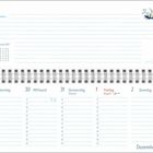 Oben stehen „Dezember“ und „Januar“. Es gibt kleine Kalender für November 2026 bis Januar 2027. Eine Illustration zeigt eine Person im Wasser.