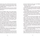 Seitenzahlen: 20 und 21. Text beschreibt eine Busfahrt, Gedanken über Zukunft und Alltag, und das Betreten eines Fundbüros.