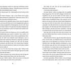 Zwei Buchseiten mit Text. Seite 10 und 11. Dialoge und Gedanken einer Person, die eine Jacke beschreibt und über Reisen spricht.