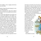 Seiten 50 und 51 eines Buches. Rechts Illustration: Junge greift nach Keksen, steht auf einem Stuhl.
