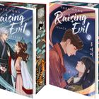 "Thea Hong: Raising Evil. Ein Paar im traditionellen Gewand und ein modernes Paar unter Mondlicht. Asiatische Motive seitlich."