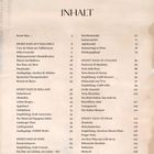 Titel: INHALT. Eine Liste von Kapiteln und Seitenzahlen über spezielle "Sweet Days" in verschiedenen Regionen, wie Mallorca und Prag.