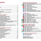 **Inhaltsverzeichnis**  
Abschnitte mit Seitenzahlen, z.B. Vorwort...3, Top-Touren...10.  
Liste von Wanderungen mit Dauer und Höhe, z.B. Monte Cimone, 2379 m, 6.30 h.  
Markierungen wie "TOP".