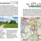 27 Die große Drover-Heide-Runde, 4.30 h. Gelbes Ginstermeer im Frühjahrs, violette Heide im Herbst. Textblöcke und Karte ergänzen die Informationen.