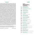 Vorwort und Inhalt präsentieren Kapitel über Bergwelt und Touristisches in Slowenien, mit Titeln und Seitenzahlen.