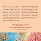 „Erneut sind es vier Qualitäten, die das Feuer auszeichnen...“. Darunter eine bunte Illustration von Bäumen und Sonnen.