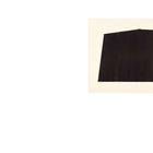 "26 Dec '62 No. 4, 1962. Acrylic on paper. 55.9 x 76.2 cm." Abstrakte Illustration eines schwarzen, unregelmäßigen Fünfecks.