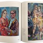 Text: "ABB. FIG. 19, ABB. FIG. 20, CHRISTIAN BAUER". Zwei Gemälde: links ein Paar in Rot, rechts ein umarmendes Paar in natürlichen Farben.