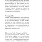 Titel: "Drei Kurzkrimis in einem Band"

1. "El misterio del Camino de Santiago":
Sechs Studenten auf Pilgerreise nach Santiago entdecken ein gefährliches Geheimnis in einer Kapelle.

2. "Verano porteño":
Sabina entdeckt auf einem Flug nach Buenos Aires eine überraschende Wahrheit über einen Mitreisenden.

3. "Crimen en el Teatro Romano de Mérida":
Eine Schauspielerin wird vergiftet, und Kommissar Márquez ermittelt im Römischen Theater.

Schwarze Schrift auf weißem Hintergrund, klare Struktur.