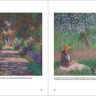 Links: Claude Monet, „A Pathway in Monet’s Garden, Giverny“, 1902. Rechts: „In the Woods at Giverny“, 1887. Beide sind Gemälde.