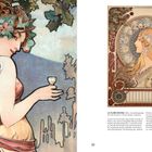 LA PLUME REVIEW, 1896. Illustration: Zwei Frauen, eine mit Weinrebe, eine umgeben von Ornamenten und Zodiak-Symbolen.