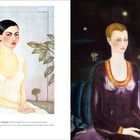 Links: "Bildnis meiner Schwester Christina, 1928." Rechts: "Bildnis Alicia Galant, 1927." Zwei Frauen in verschiedener Kleidung.