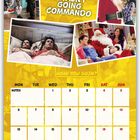 Kalenderseite mit "MAYBE IF I WASN'T GOING COMMANDO" und "DECEMBER". Fotos zeigen Szenen einer TV-Serie.