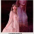 Oben steht "Taylor Swift The Eras Tour". Unten "September 2027". Abgebildet ist eine Person in fließendem, rosa Kleid.