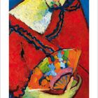 7, 14, 21. Bunte Illustration einer Frau in Rot, die liest. Unten Kalender, Monat 2, 2021.