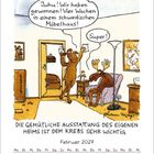 Zwei Elche sprechen: "Juhu! Wir haben gewonnen! Vier Wochen in einem schwedischen Möbelhaus!" "Super!" Februar 2027.