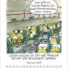 "Und jetzt ein tosenden Applaus für Käpt’n Krause und seinen ersten Looping!" Frösche in Flugzeugsitzen, chaotisch.