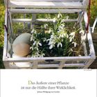 Kalender, "JANUAR 20-27", Zitat von Goethe: "Das Äußere einer Pflanze ist nur die Hälfte ihrer Wirklichkeit." Schneeglöckchen im Kasten.