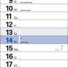 Kalender für Februar 2027 mit Ferienterminen oben; besondere Tage: Rosenmontag 8., Valentinstag 14. und Faschingsdienstag 9.
