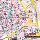 Stadtplan mit Texten wie "Erfurt Hbf.", "Humboldt-grundschule", "Stauffenerallee". Zeigt Straßen, Gebäude und Verkehrswege.