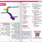 INHALT. Illustrative Karte Italiens in vier Regionen. Links: Kapitelübersicht mit Seitenzahlen. Rechts: Titel weiterer Themen.