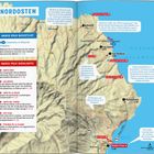 Texte: "LOS LLANOS DE ARIDANE", "SÜDWESTEN & NATIONALPARK", "LOS ARGENTINOS". Eine Karte zeigt "Los Llanos de Aridane".