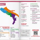 "Best of mit Kindern" zeigt Giraffen, darunter Tipps wie Safari in Rom. "Best of Typisch" präsentiert Pizza im Ofen.