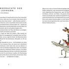 Titel: "Das EingeMachte Der Witwe Lehmann". Text über ein Bauer und seine Tiere. Illustration: Tiere stehen übereinander.