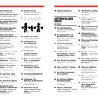 MODERNE ANTHROPOLOGIE 1980–2000, ANTHROPOLOGIE HEUTE AB 2000. Textlisten mit Titeln und Seitenzahlen, Illustration: Familie.