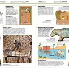 "Krieg gegen die Titanen". Titanen unter Kronos verlieren die Kontrolle des Universums an Zeus und Brüder. Illustration von Kämpfen.