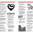 Texte: "LEBEWESEN IN EINER SICH WANDELNDEN UMWELT", "DIE LEBENDE ERDE", "DER FAKTOR MENSCH". Illustrationen: Herz mit Pfote, Stadt, Hand mit Erde.