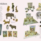 Puuh-Raritäten, Heffalump nach Shepards Zeichnung, Pooh Picture Blocks, Christopher Robin’s Game, Pooh’s Balcoory Pootsticks.