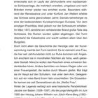Text über die Geschichte einer Burg am Rheinufer, ihre Erneuerungen, Brände und die Legende der "Weißen Frau". Seite 19.