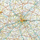 Karte von Polen mit Städten: Warszawa, Łódź, Włocławek, Płock. Straßen und Flüsse verlaufen durch die Region.
