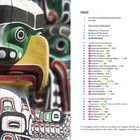 Inhalt: Ein Juwel an der Westküste Nordamerikas, Vancouver entdecken. Links ein detaillierter Totempfahl mit bunten Mustern.