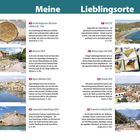 "Meine Lieblingsorte" ist der Titel. Texte und Bilder präsentieren Sehenswürdigkeiten auf Kreta, wie Knossós und die Samariá-Schlucht.