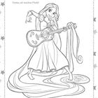 "Komm, wir machen Musik!" Eine Illustration eines Mädchens mit Gitarre und langem Haar.