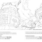 Texte zeigen Entscheidungen für Sonic an: Suche nach "orangem" oder "gelbem Wisp" oder komme später zurück. Illustration mit Sonic.