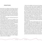 Einleitung. Zwei Blöcke Fließtext behandeln persönliche Entwicklung, Selbstkritik und das Streben nach Authentizität.