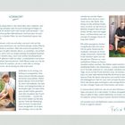 "VORWORT", Text über erfolgreiche Gartenarbeit. Links Foto: Person bei Pflanzenarbeit; rechts sitzende Person mit Kürbissen.