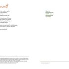 "meine welt" in orangener Schrift oben links. Gedicht über Welt in Worten, Trost spendend. Rechte Seite grüne Frage.