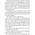 Eine Unterhaltung über Haare und Plätze. Person A mag Haare im Gesicht, Person B nicht. Seitenzahl: 9, mit Zierlinien unten.