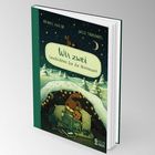Cover eines Buches: "Wir zwei - Geschichten für die Winterzeit", Autoren Michael Engler und Joëlle Tourlonias. Illustration: Zwei Tiere lesen in einer schneebedeckten Höhle ein Buch, umgeben von winterlichem Wald.
