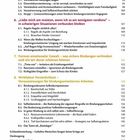 Kapitelüberschriften behandeln bindungsorientiertes Arbeiten, Eltern-Kind-Beziehungen und Selbstfürsorge. Enthält Nummerierungen.