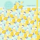 "Schuljahr 2026/27", "live love teach". Zitronenmuster auf mintfarbenem Hintergrund.