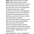 Auf einer Seite steht der Name "Lina" oben links und die Zahl "1" mit einem Handabdruck. Es folgt eine Erzählung.