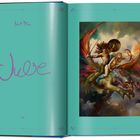 Text: "Julie Bell" und große Signatur "Julie", darunter "1983". Rechts eine bunte Illustration mit Figuren auf einem Wesen.