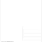 Eine leere Postkarte mit Linien für Adresse. Unten links ein Copyright-Vermerk.