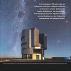 Kalender mit Bild des VLT-Teleskops unter einem Sternenhimmel. Text erklärt Fortschritte im Universumsverständnis.