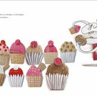 „Julia versuchte sie zu füllen, zu verbergen, zu beseitigen“ steht über handgefertigten Muffins und einer Cartoonfigur in Rot.